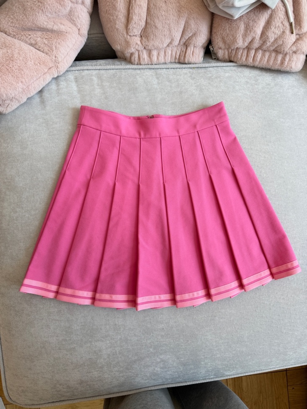 Pink Pleated Women's Skirt